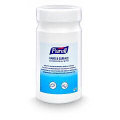 PURELL® Lingettes Antimicrobiennes Mains & Surfaces, Boîte de 200