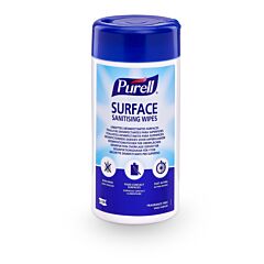 Șervețele PURELL® Surface Sanitising 100 bucăți pe canistră