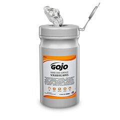 GOJO® Hand & Surface Scrubbing Wipes, 80 Count Canister