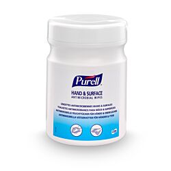 PURELL® Lingettes Antimicrobiennes Mains & Surfaces, Boîte de 270